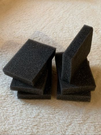 Lot 6 mousses rectangulaires pour peinture