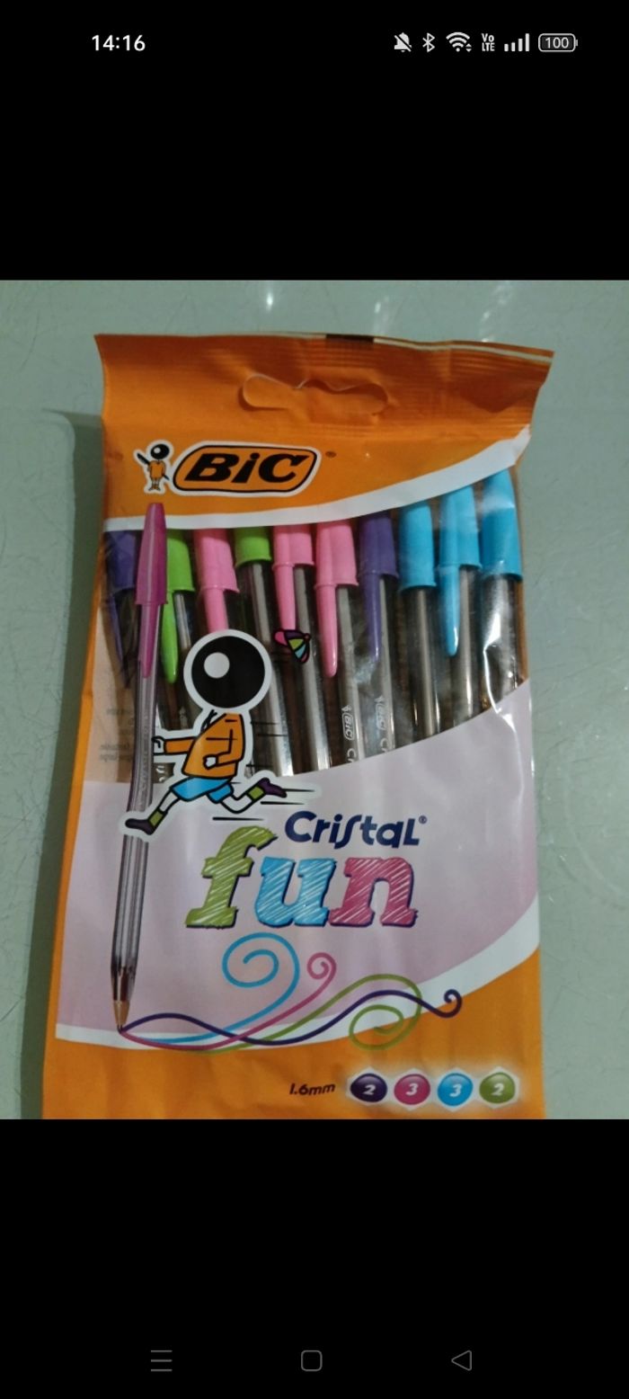 Stylos bic cristal fun - photo numéro 3