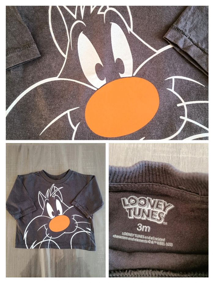 T Shirt manches longues Grosminet 3 mois - photo numéro 2