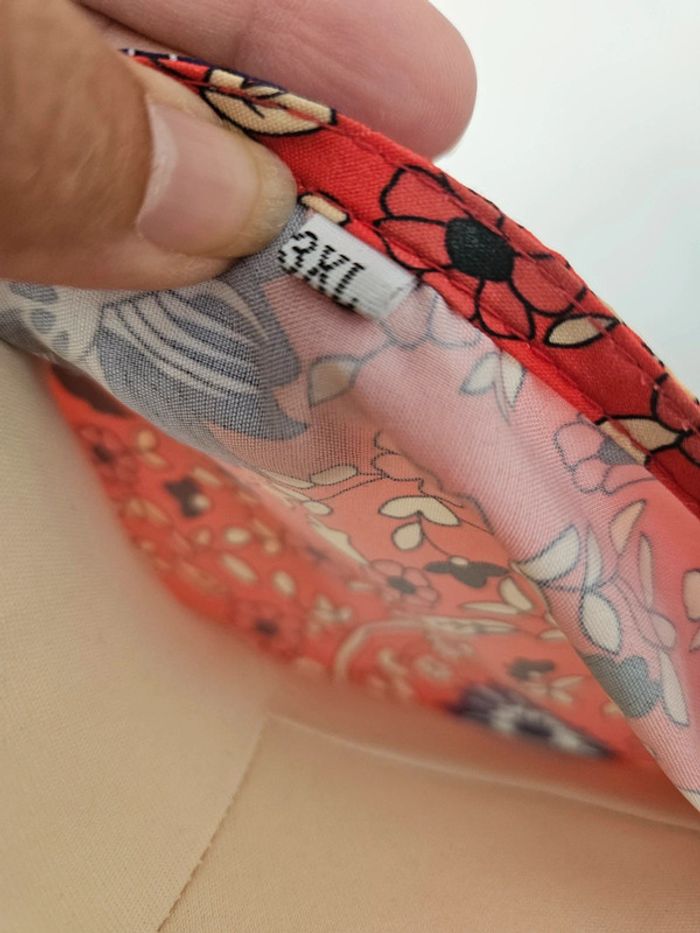 Robe longue rouge à motifs xxxl - photo numéro 5