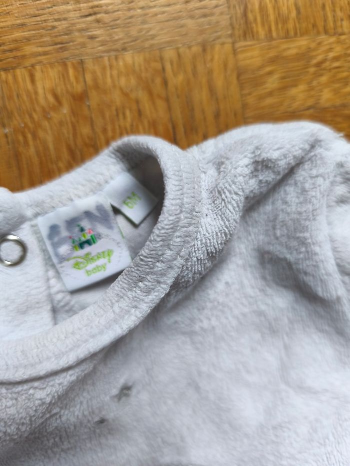 Pyjama 6 mois grenouillère Disney Winnie l'ourson blanc rouge - photo numéro 4