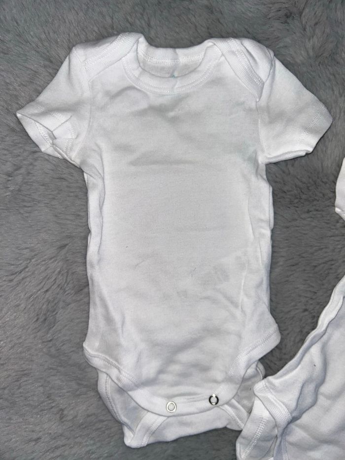 Lot de 2 bodies blanc - 3 mois - Tex Baby - photo numéro 4