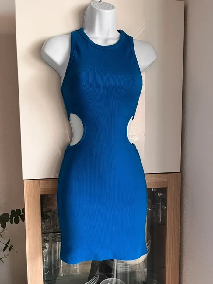 Robe moulante côtelée Zara taille s - photo numéro 2