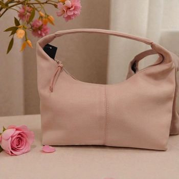 Petit sac à main rose poudré