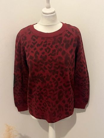 Sweat motif animal rouge et noir Sandro S