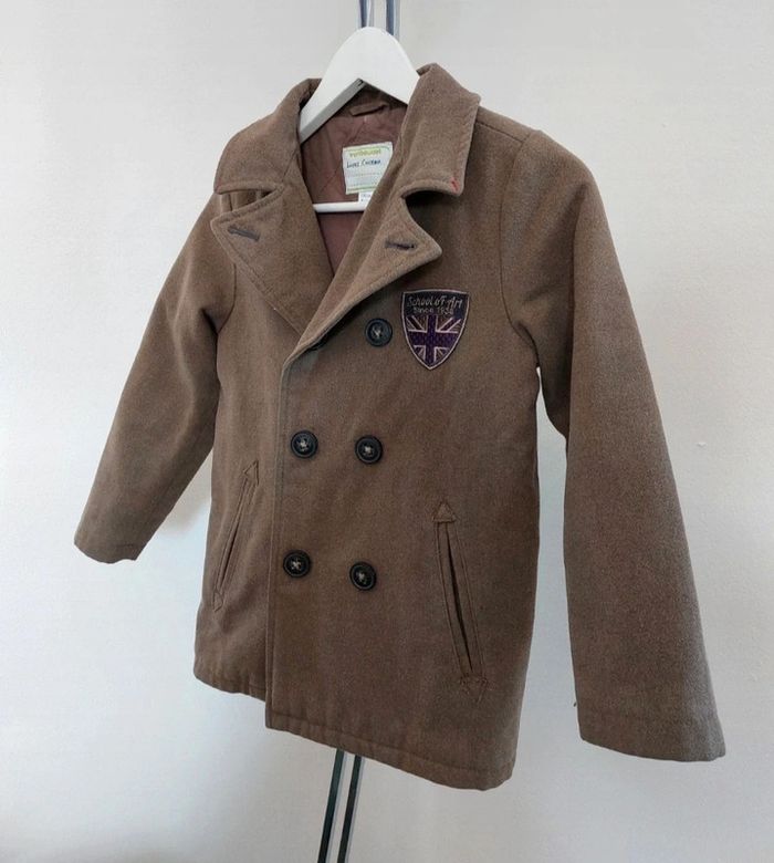 Manteau marron caban garçon 8 ans Vertbaudet - photo numéro 2