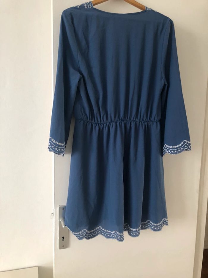 Robe H&M bleu et blanc - photo numéro 3