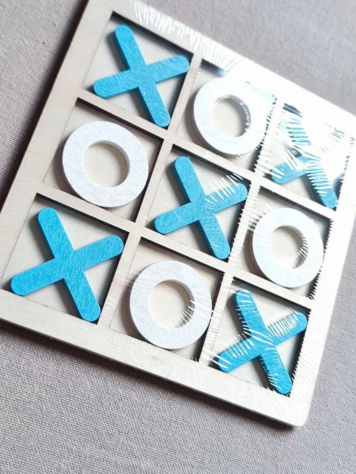 Jeu morpion en bois neuf - photo numéro 4