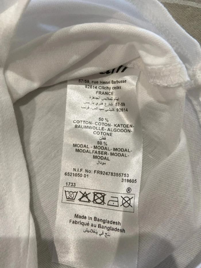🦩 Teeshirt imprimé flamant roses etam blanc 🦩 - photo numéro 4