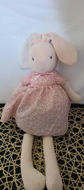 Kaloo Peluche Maxi Poupée Lapin Petite Rose - 55 cm