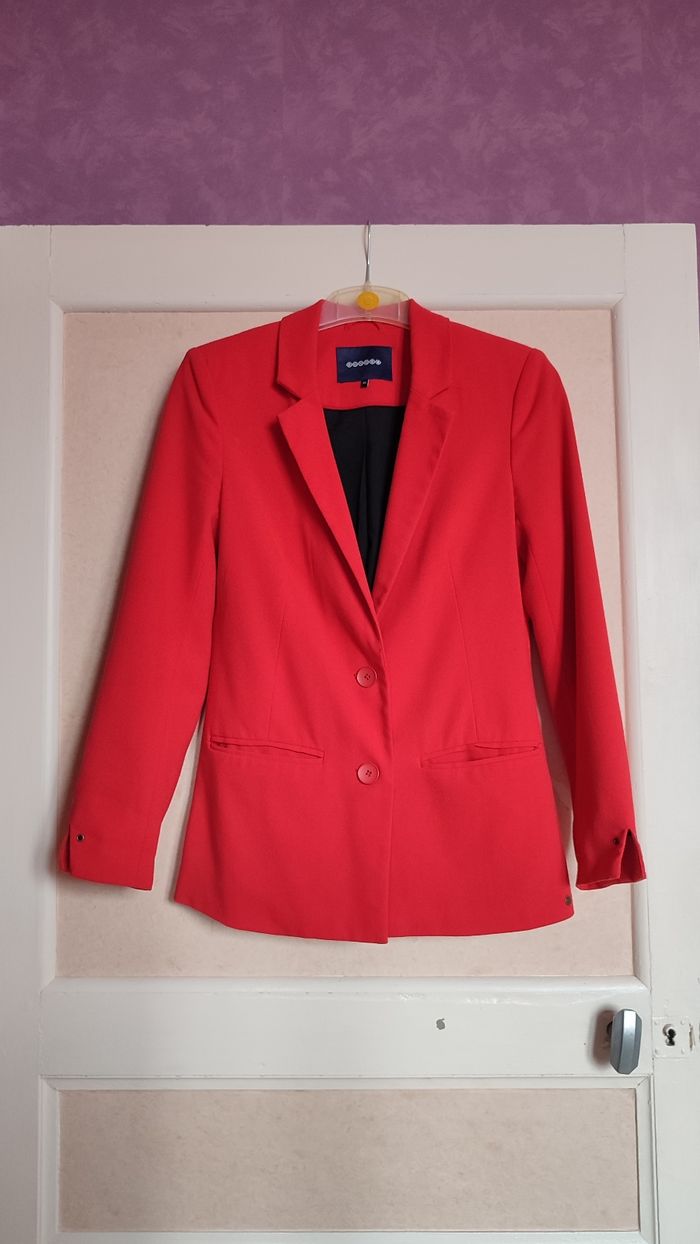 Veste blazer rouge Bonobo - photo numéro 3