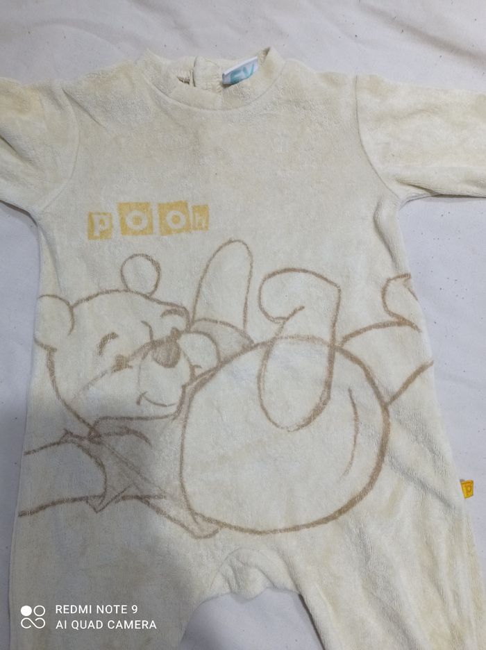 Lot de deux pyjamas une piece 6 mois ref R17 C6 - photo numéro 2