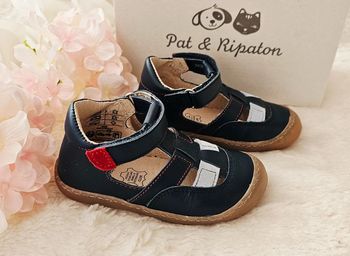 Sandales nus pieds cuir Scratch Pat et Ripaton T22