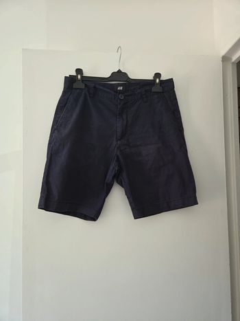 Bermuda short homme bleu marine bon état taille 46, h&m