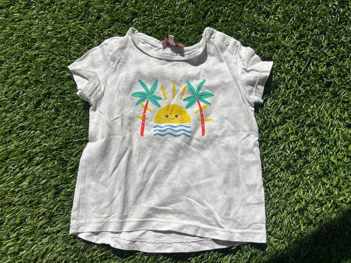 T-shirt manches courtes soleil 18 mois