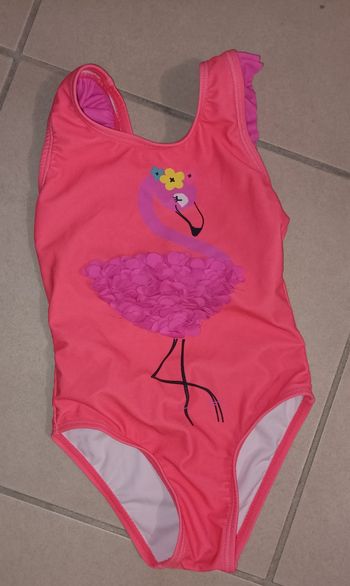 Maillot de bain 1 pièce flamand rose 4 ans