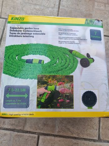 Tuyau d'arrosage extensible avec pistolet comme neuf