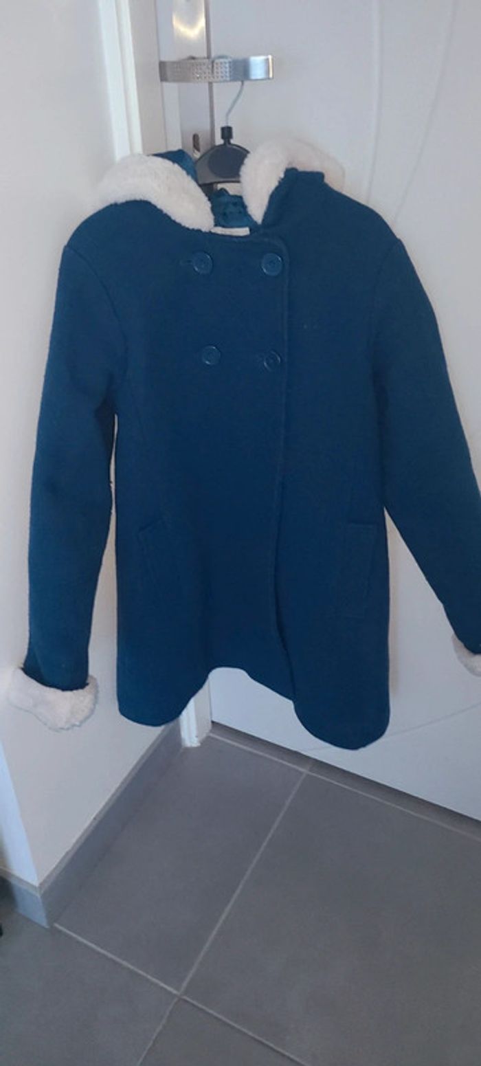 Manteau duffle coat veste blouson jacket 12 ans fille vertbaudet