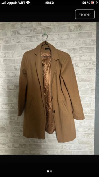 Manteau long beige
