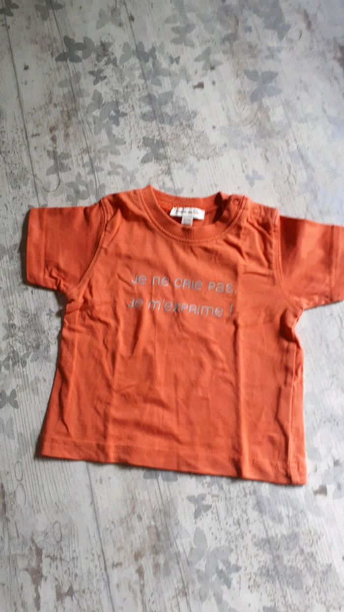 T shirt 6 mois manches courtes