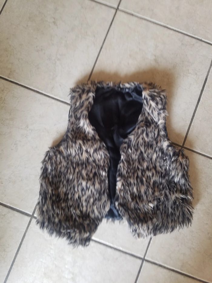 Gilet fourrure 10 ans