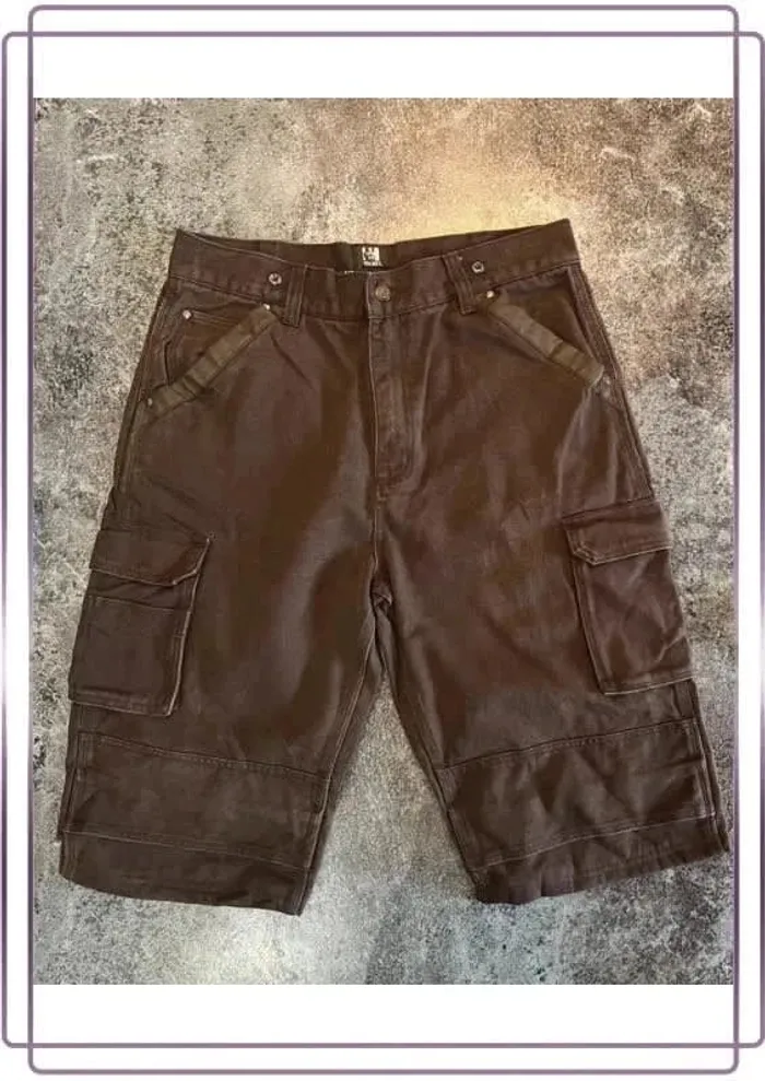 Short carpenter marron homme RK Holmes 36x32 Pantaloncini carpentiere uomo Zimmermannsshorts Herren