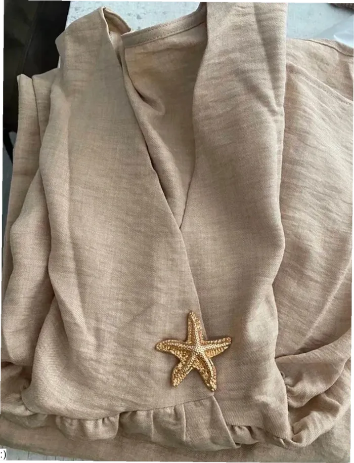 Ensemble Femme Deux Pièces Beige - Haut Sans Manches Pantalon Large - Taille XS Neuf Jamais Porté - photo numéro 3