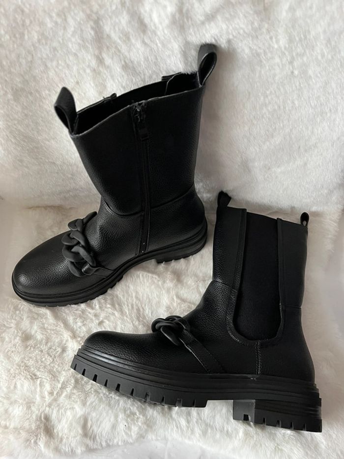 Bottines noires oxmox 39 - photo numéro 3