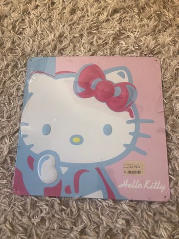 Plaque métal Hello Kitty Neuve
