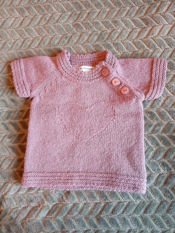 Pull manches courtes 6 mois