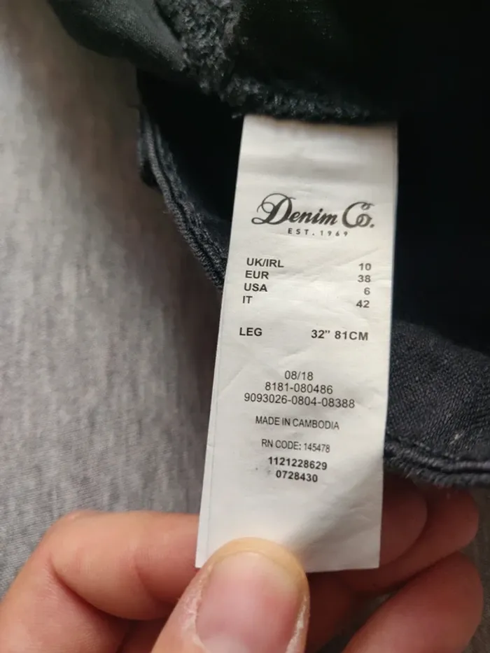 Jean skinny Denim Co. noir taille 38 - photo numéro 5