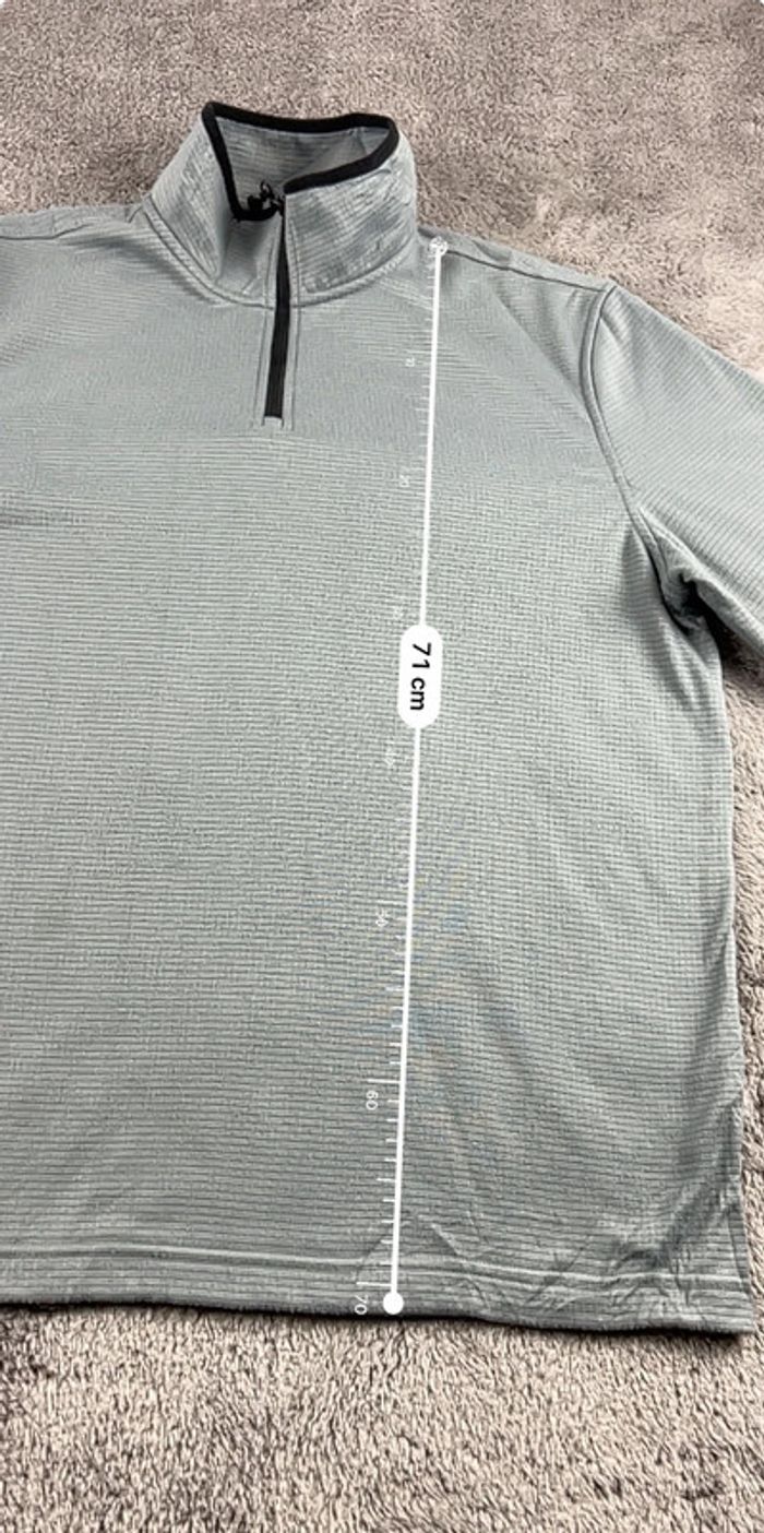 Pull de sport Starter quart zip gris – Taille M - photo numéro 3