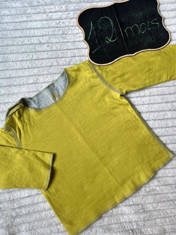 Teeshirt manches longues vintage petit bateau 12 mois