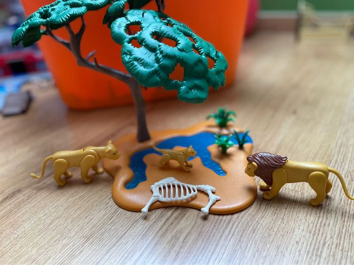 Set playmobil la famille lion