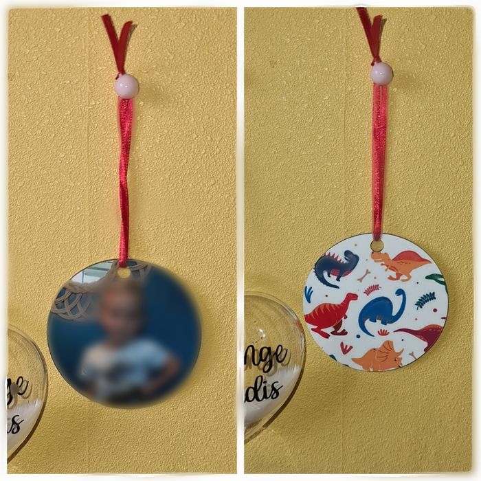 Boule de noël double face