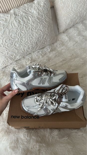 Baskets blanche et argenté