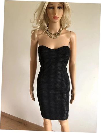 Robe bustier noire et dorée neuve Morgan taille M