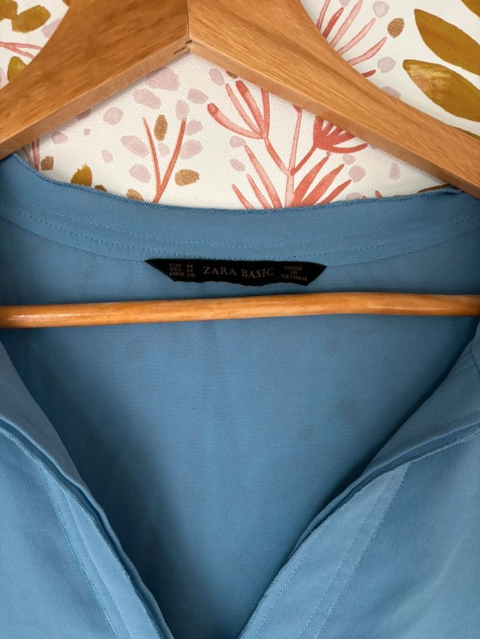 Blouse bleu Zara - photo numéro 2