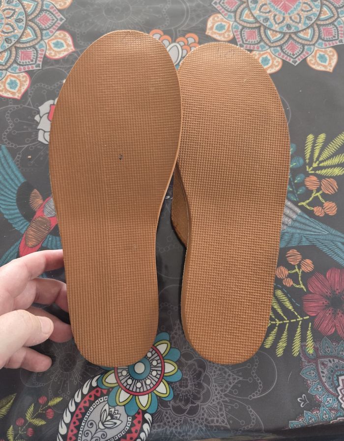 Chaussons tout en cuir taille 40 - photo numéro 5