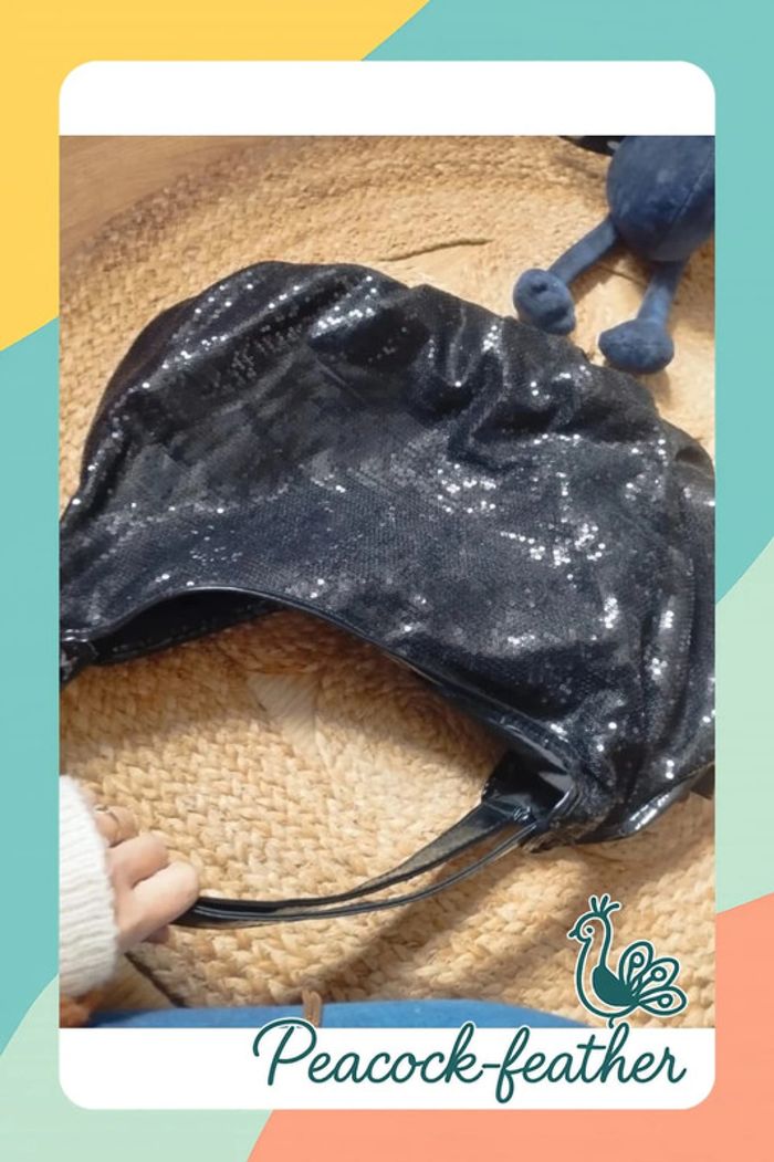 Sac sequins noirs Little Marcel - photo numéro 3