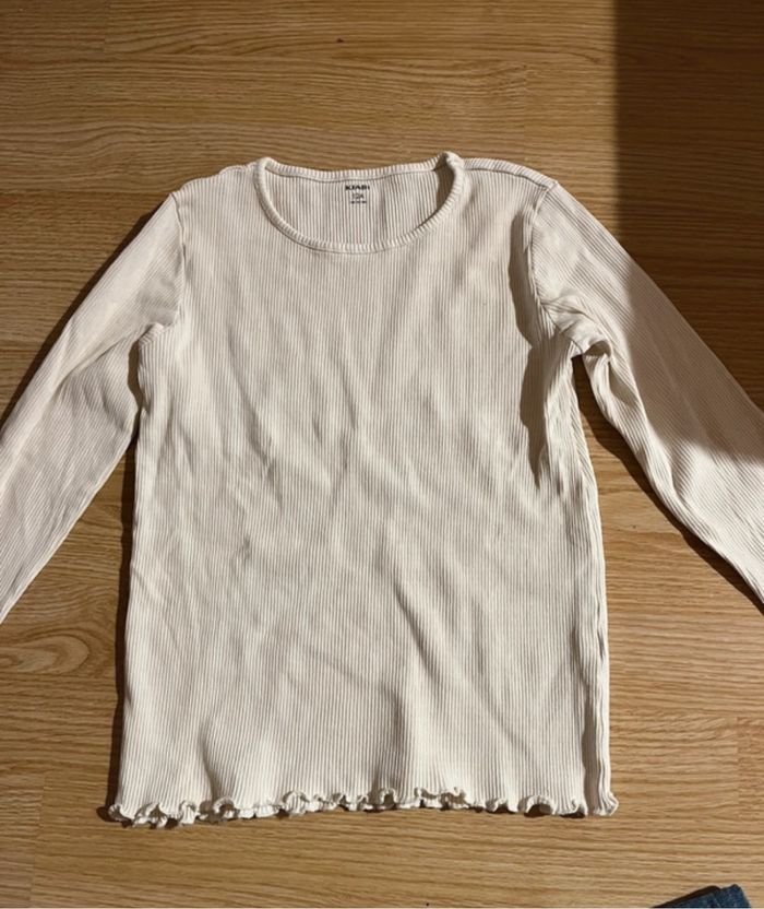 Petit haut blanc à manche longue 🤍👚
