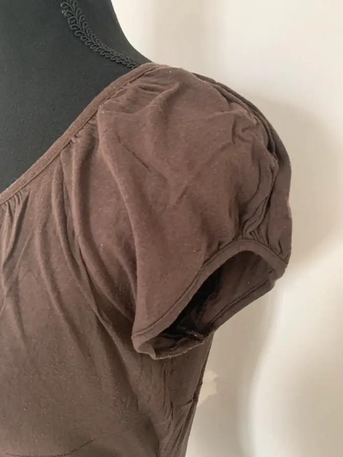 Joli haut marron Promod taille 42 - photo numéro 2