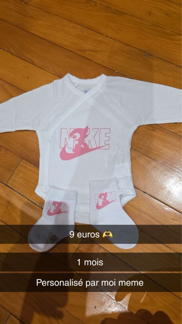 Body bébé stitch personnalisé