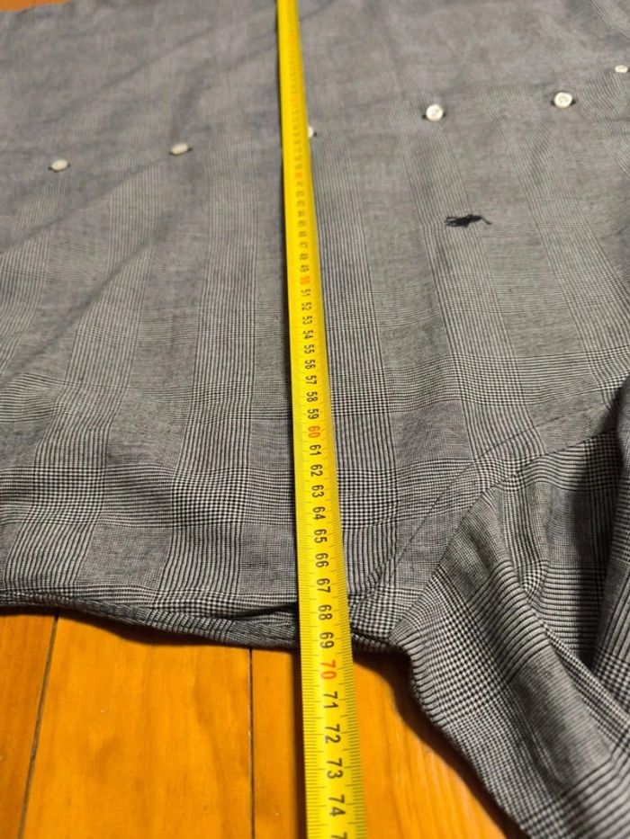 Chemise à carreaux - Ralph Lauren - Mc Meel - Logo brodé noir - Noir, blanc - Taille XL - photo numéro 12