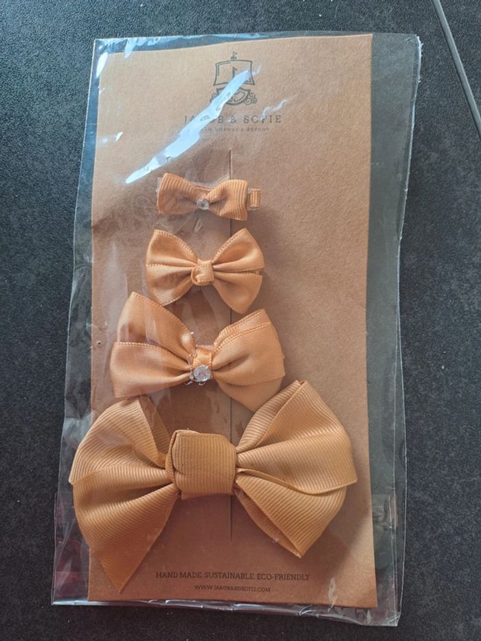 Pinces cheveux noeud camel