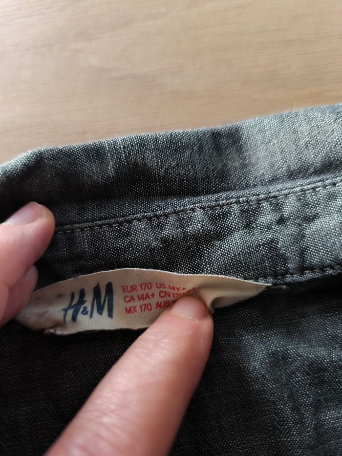 Chemise bouton pression taille 16ans - photo numéro 2