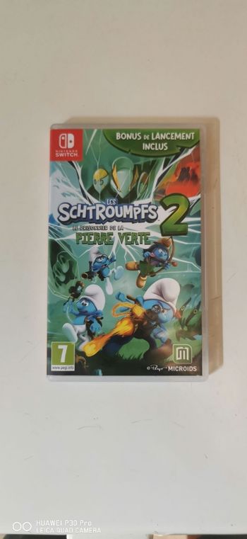 Jeu switch Les schtroumpfs 2 le prisonnier de la pierre verte