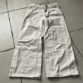 Pantalon/jean blanc Gemo 8 ans