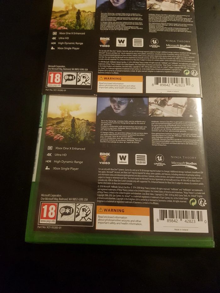 Hellblade senua's sacrifice xbox one new sealed game x box one x enhanced - photo numéro 4