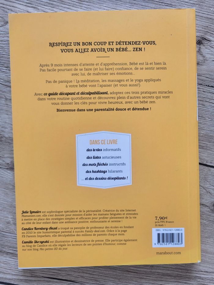 livre "bébé zen" guide décapant des parents imparfaits - photo numéro 2
